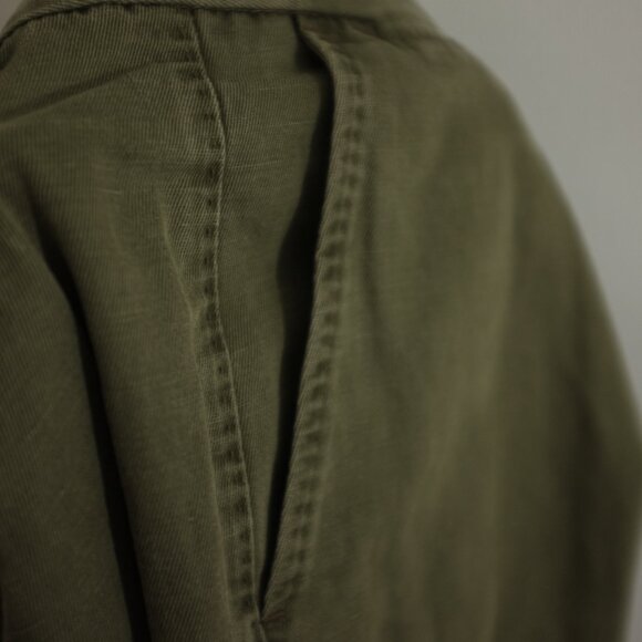 COPY - Massimo Dutti Olive Green Cotton Linen Blend Slim Fit Pants size 40 - Picture 12 of 13